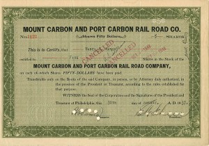 Mount Carbon and Port Carbon Rail Road Co.